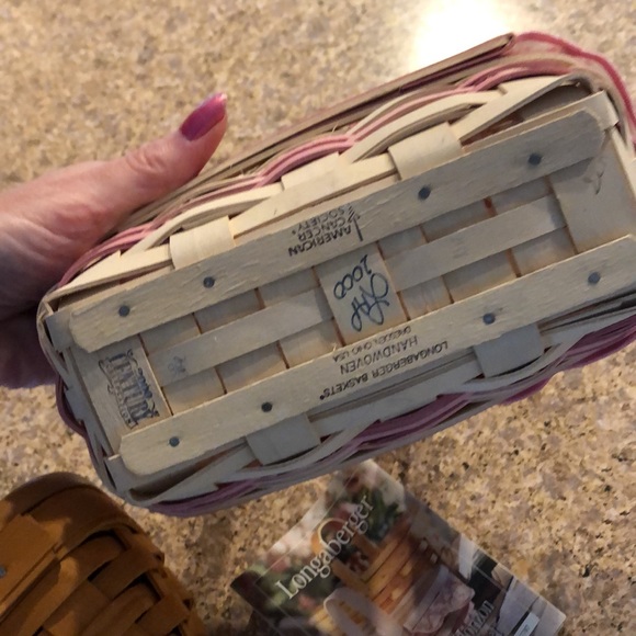 2 Longaberger Horizon of Hope 2000 Baskets Handmade Baskets - Picture 7 of 16